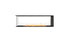 Ecosmart Fire Flex 68PN Peninsula Fireplace Insert - Black Finish / Stainless Steel Burner - ESF.FX.68PN